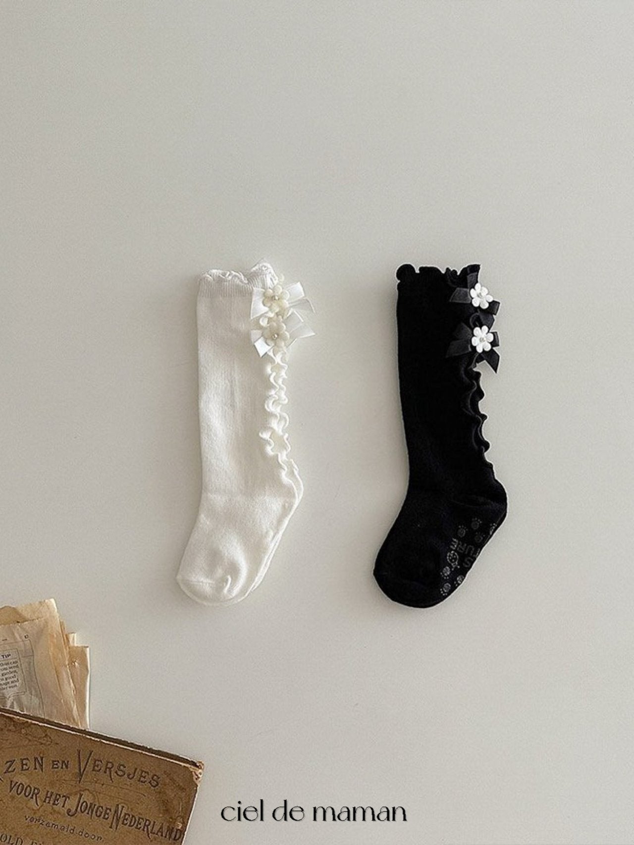 現貨▷ 韓國童裝 25春 | CM25117 FLOWER SOCKS