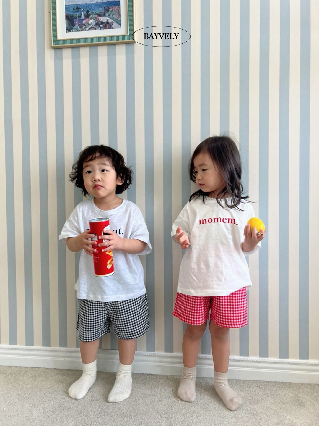 韓國童裝 25夏 | BV25224 Checkered Pants (Kids)