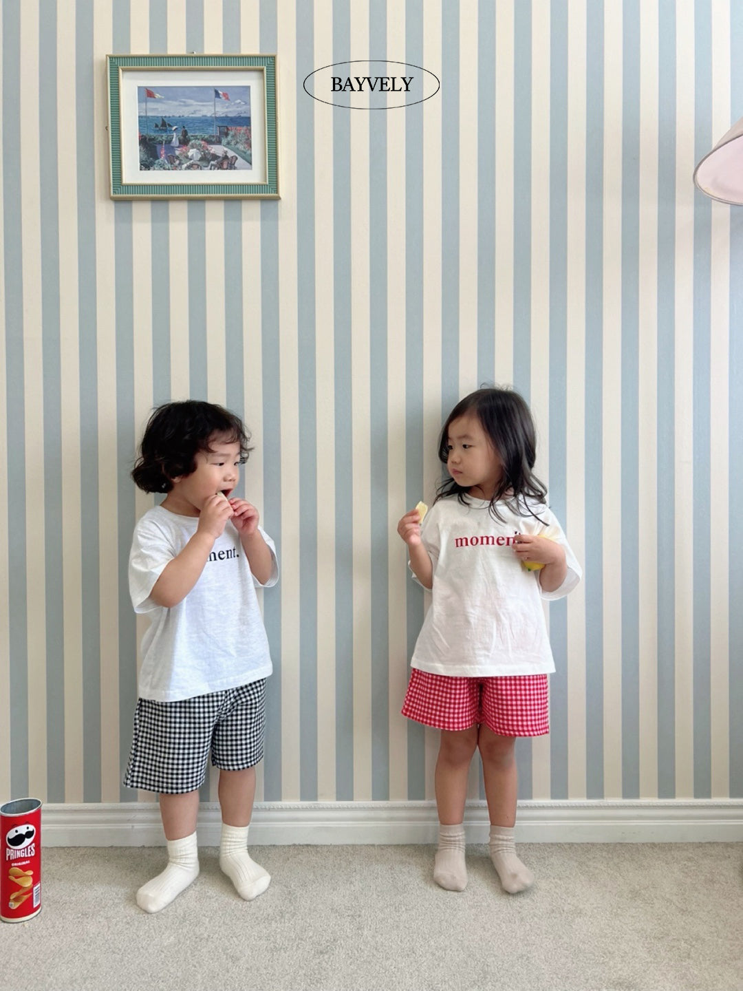 韓國童裝 25夏 | BV25224 Checkered Pants (Kids)