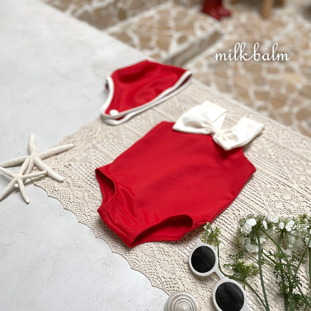韓國童裝 25夏 | MK25204 RIBBON SWIMSUIT (BABY & KIDS)
