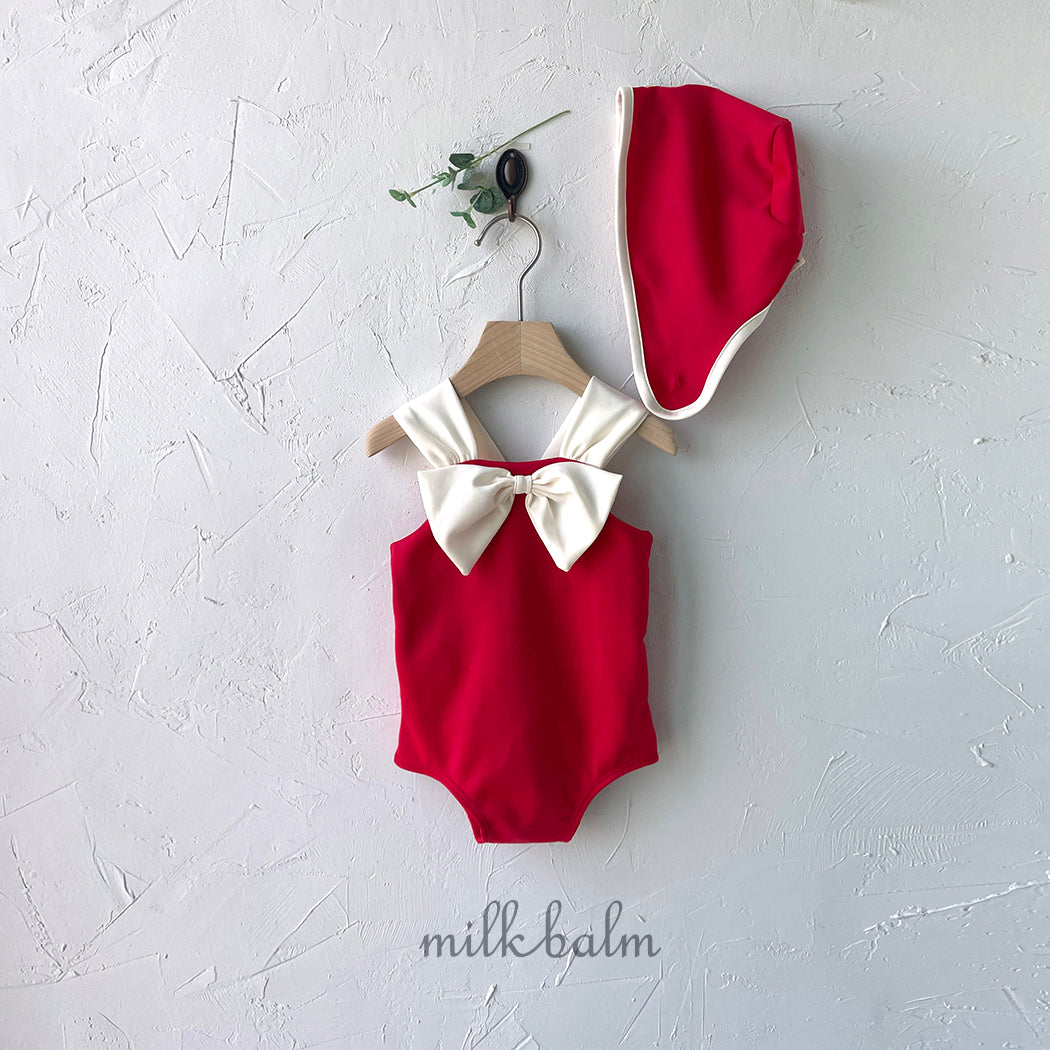 韓國童裝 25夏 | MK25204 RIBBON SWIMSUIT (BABY & KIDS)