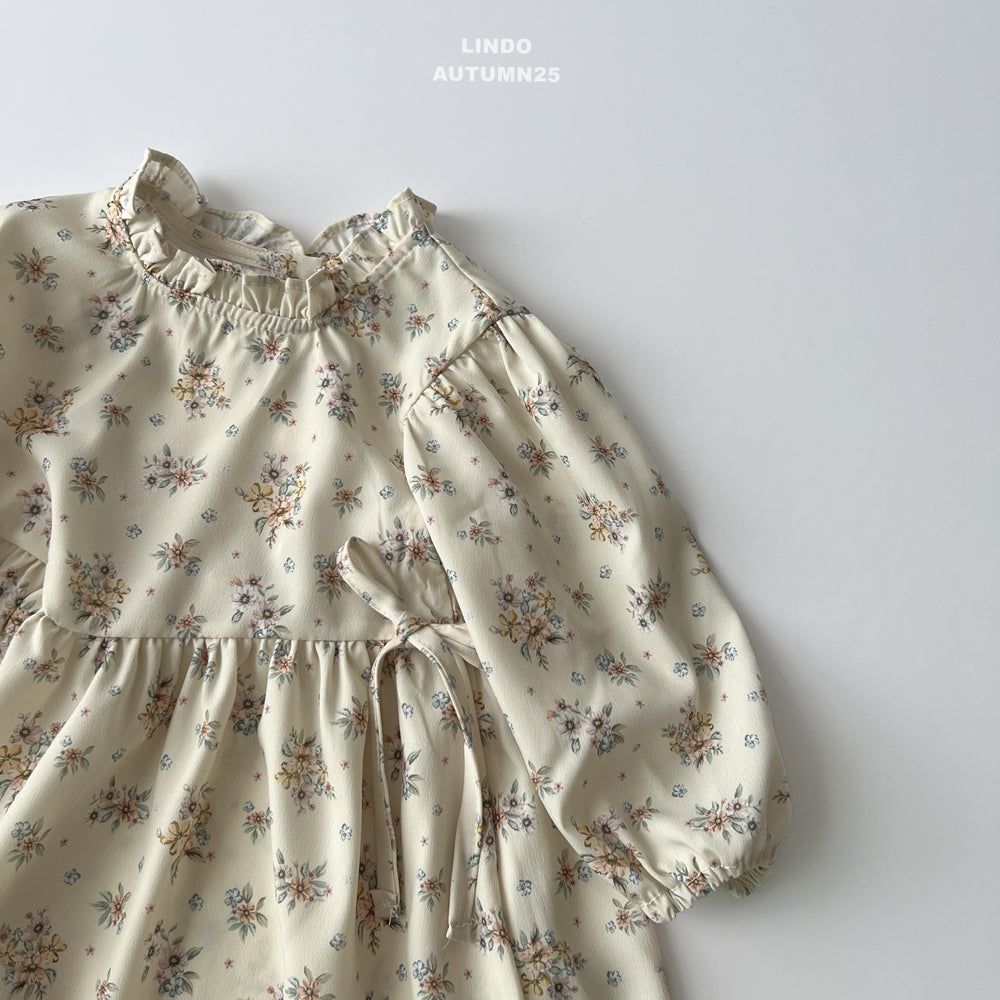 韓國童裝 25秋 | LD25306 Floral OPS
