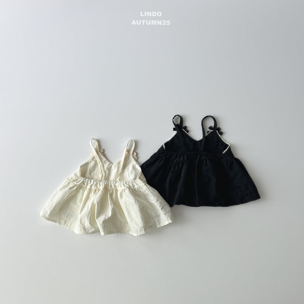 韓國童裝 25秋 | LD25311 Ribbon Sleeveless BL