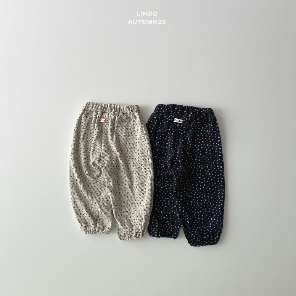 韓國童裝 25秋 | LD25313 Floral Jogger