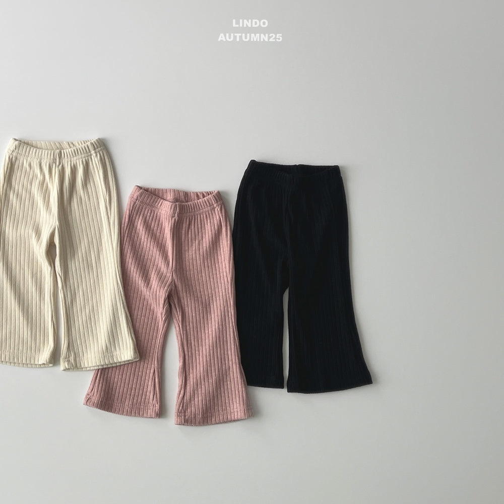 韓國童裝 25秋 | LD25303 Knit Ribbed Pants