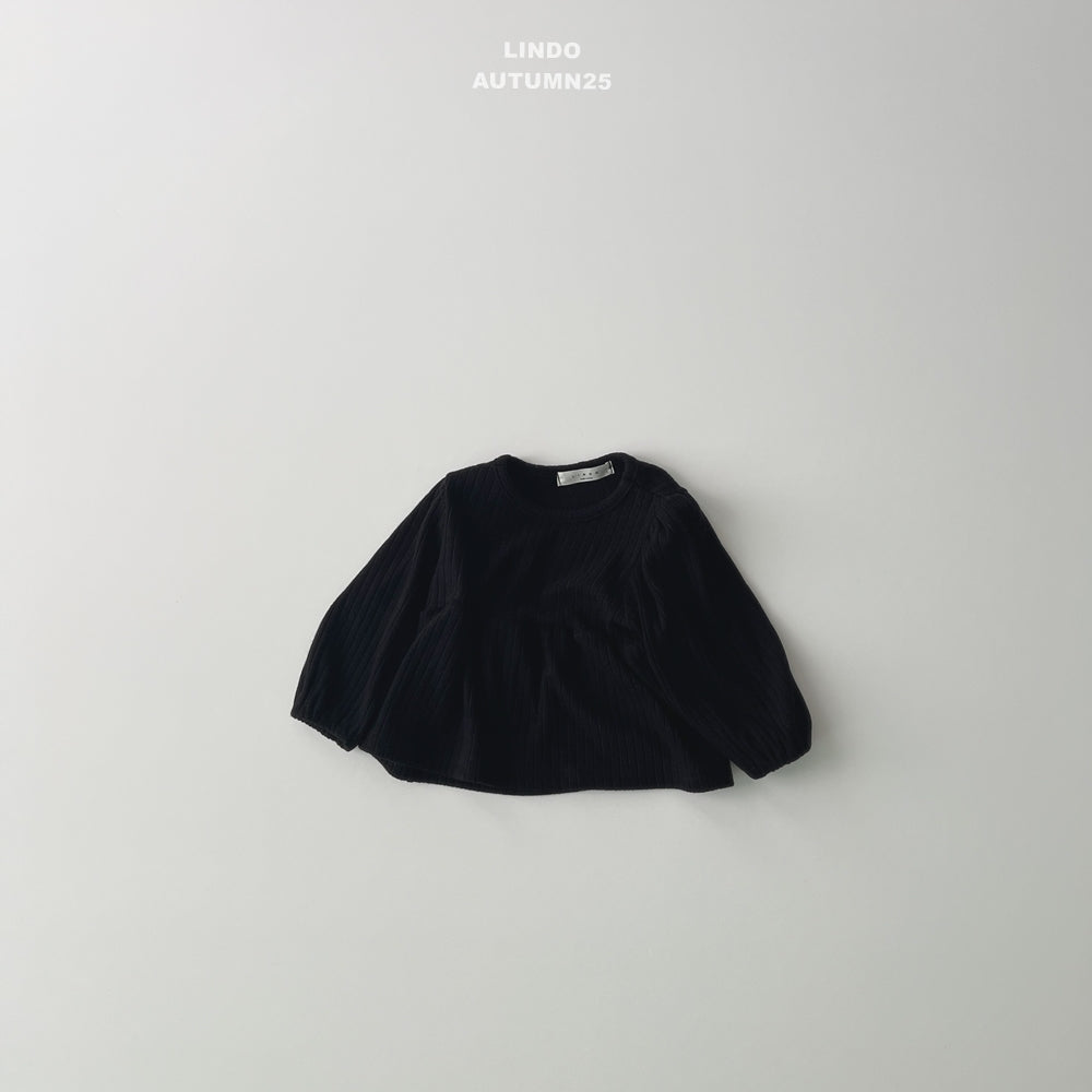 韓國童裝 25秋 | LD25304 Knit Ribbed Tee