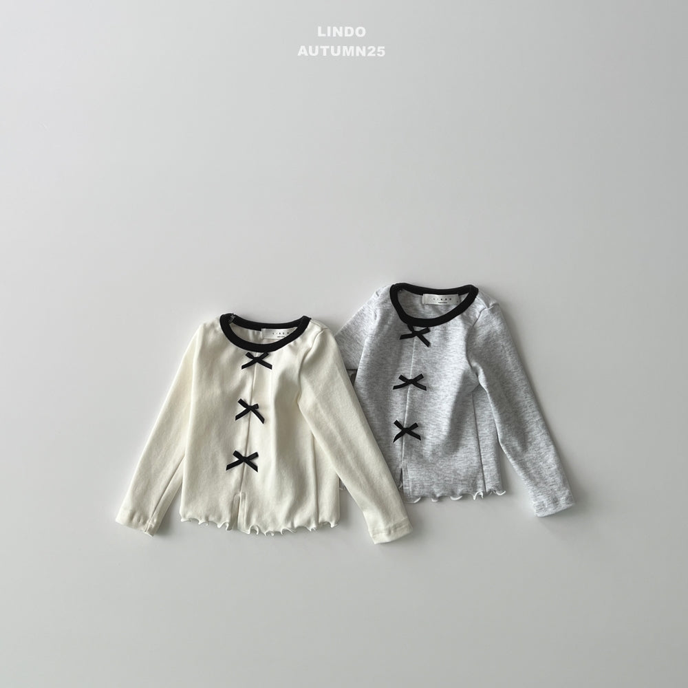 韓國童裝 25秋 | LD25301 Ribbon Tee