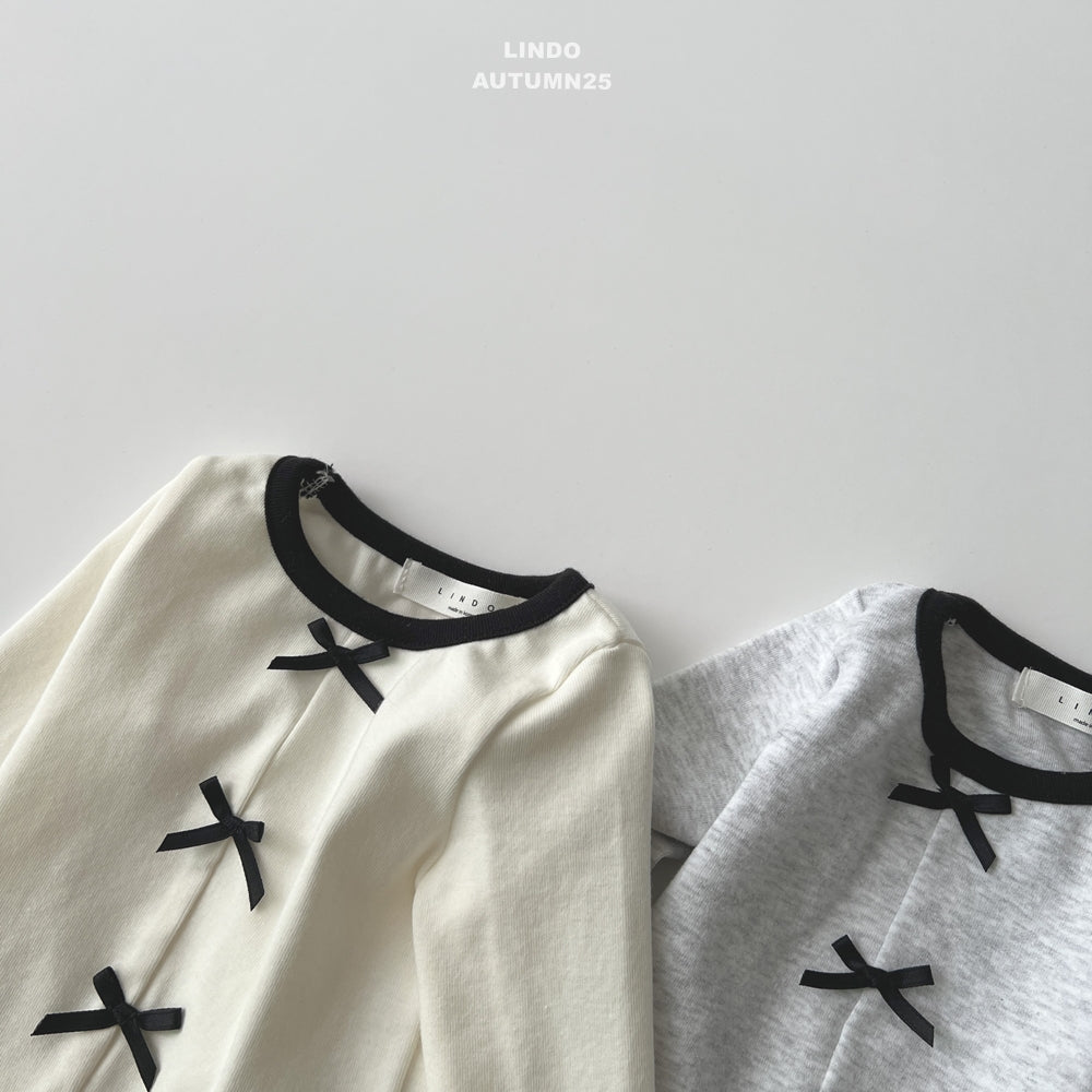 韓國童裝 25秋 | LD25301 Ribbon Tee