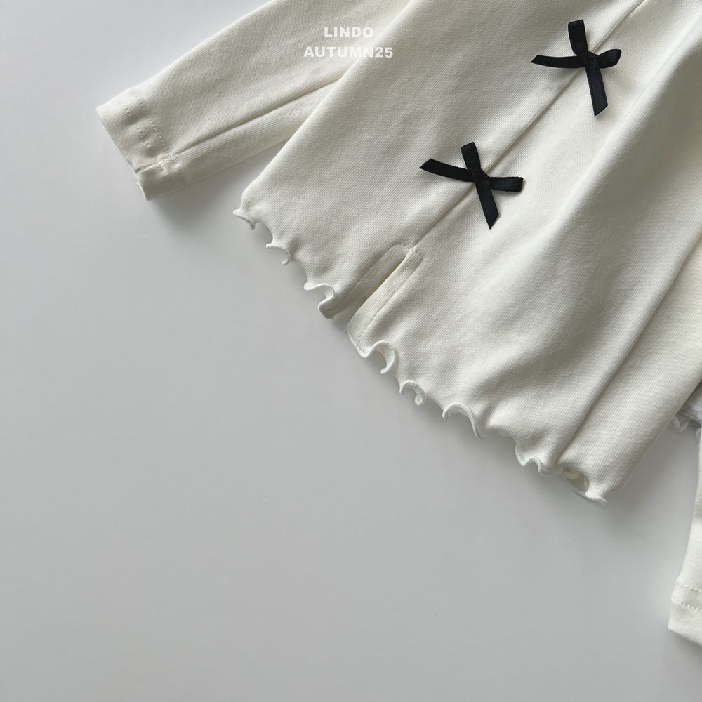 韓國童裝 25秋 | LD25301 Ribbon Tee