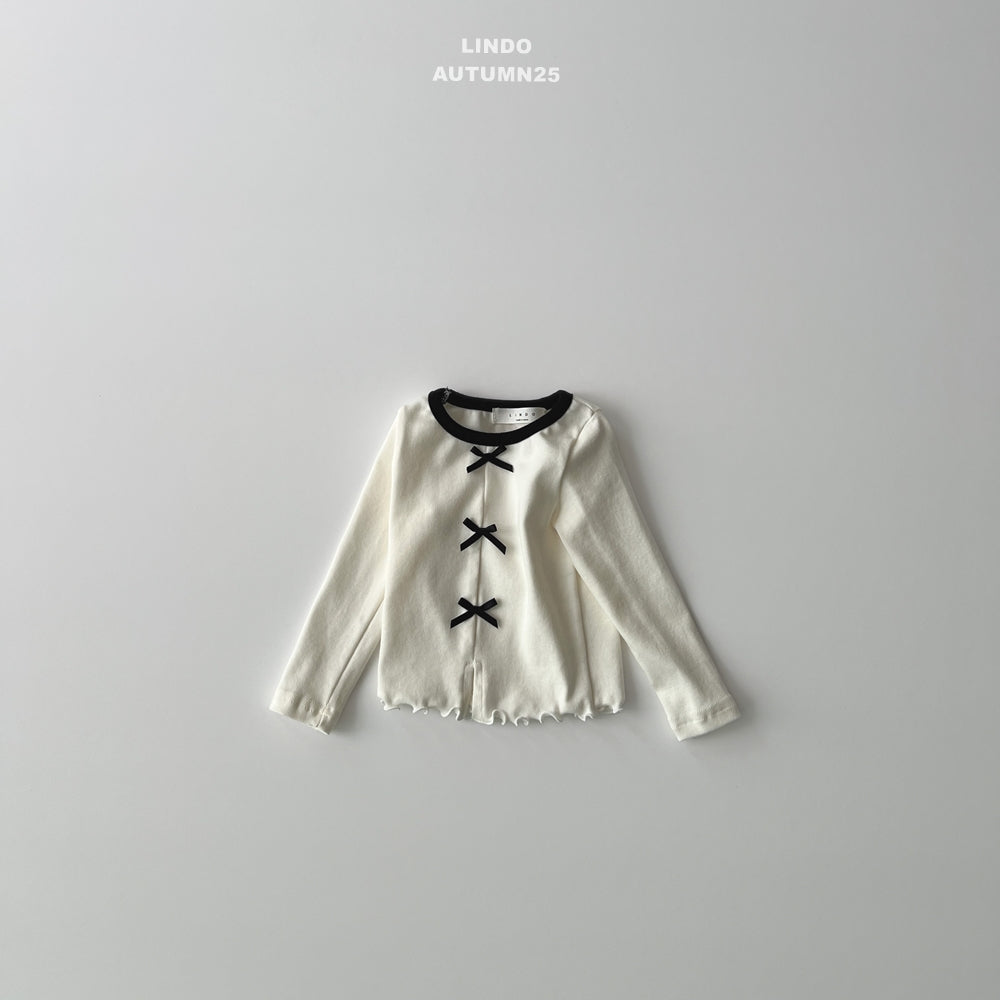 韓國童裝 25秋 | LD25301 Ribbon Tee