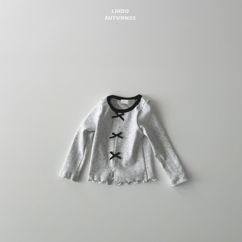 韓國童裝 25秋 | LD25301 Ribbon Tee
