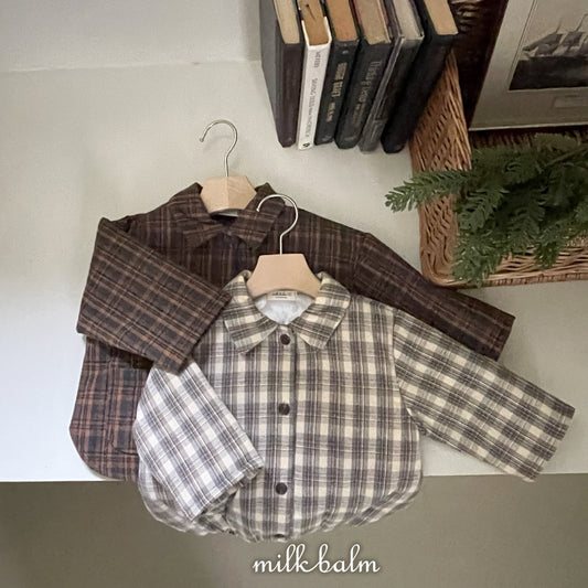 韓國童裝 25秋冬 | MK25418 Check Baby Suit