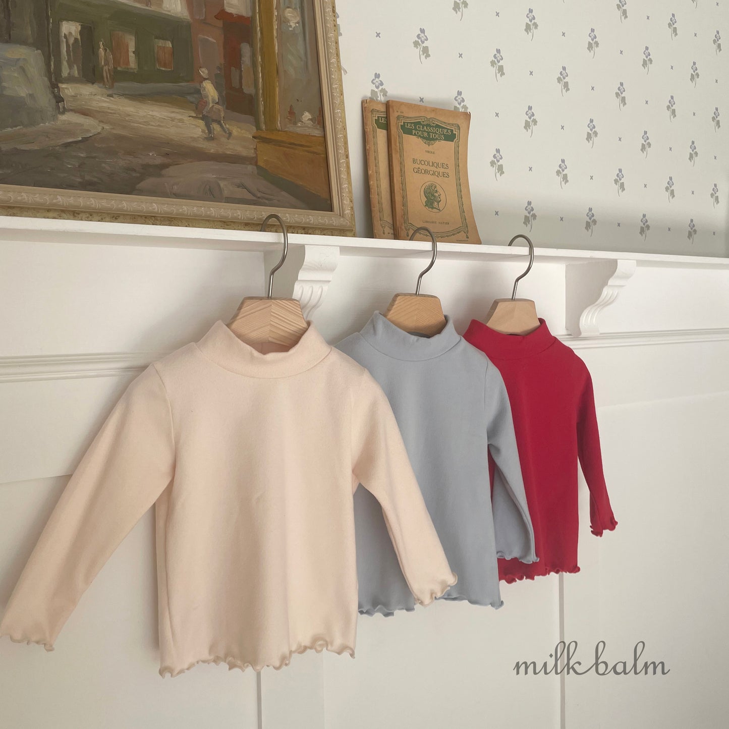 韓國童裝 25秋冬 | MK25409 Mock Basic Tee