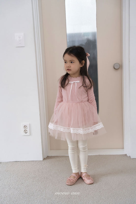 韓國童裝 26春| MN26110 Ribbon OPS