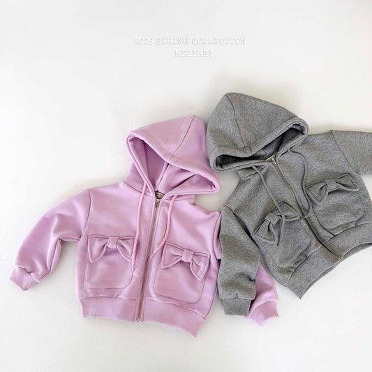 韓國童裝 26春 | ME26122 Ribbon Pocket Jumper