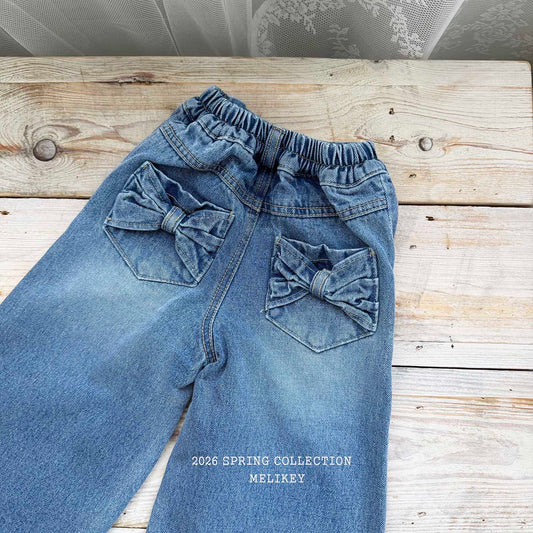 韓國童裝 26春 |ME26141 Ribbon Denim