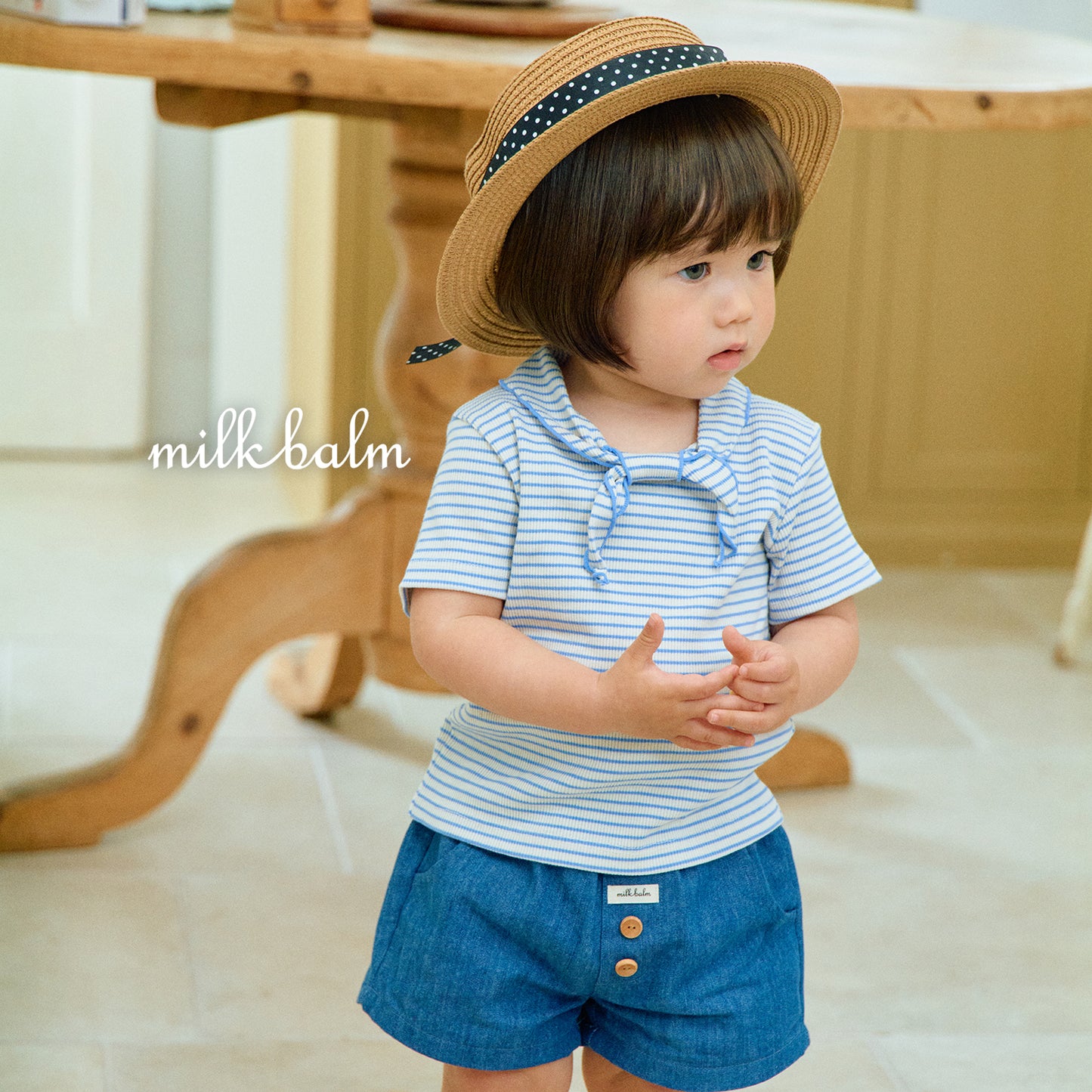 韓國童裝 26夏| MK28 26 Sailor Short Sleeve T (80-120cm)
