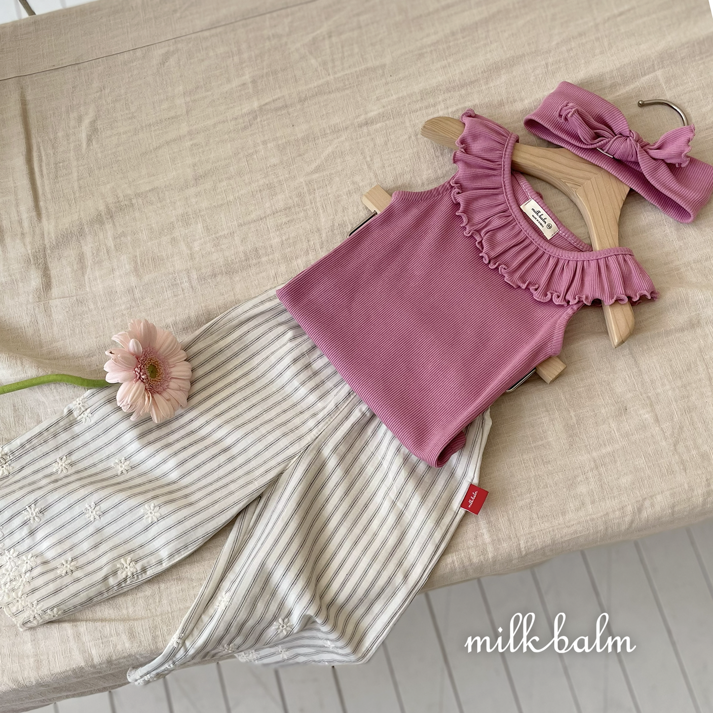韓國童裝 26夏| MK27 Jenny Frill T (80-120cm)