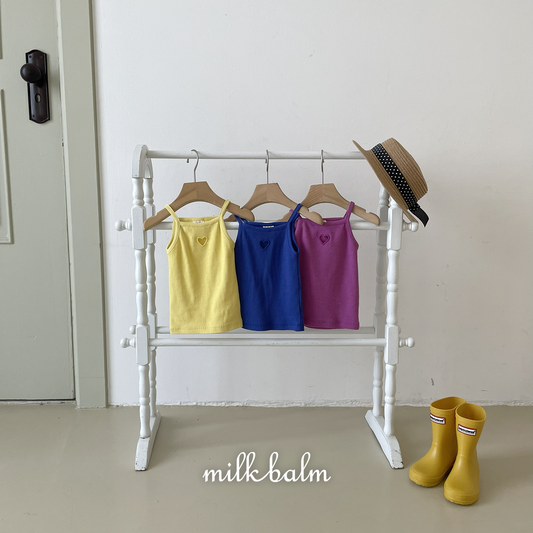 韓國童裝 26夏| MK26 Heart Ribbed Sleeveless (80-120cm)