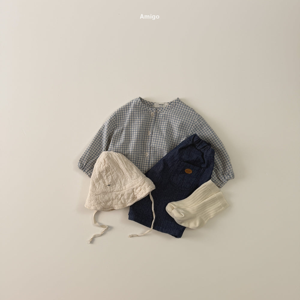 韓國童裝 26秋| AM09 Nemo Shirring Shirt 襯衫 (80-120)