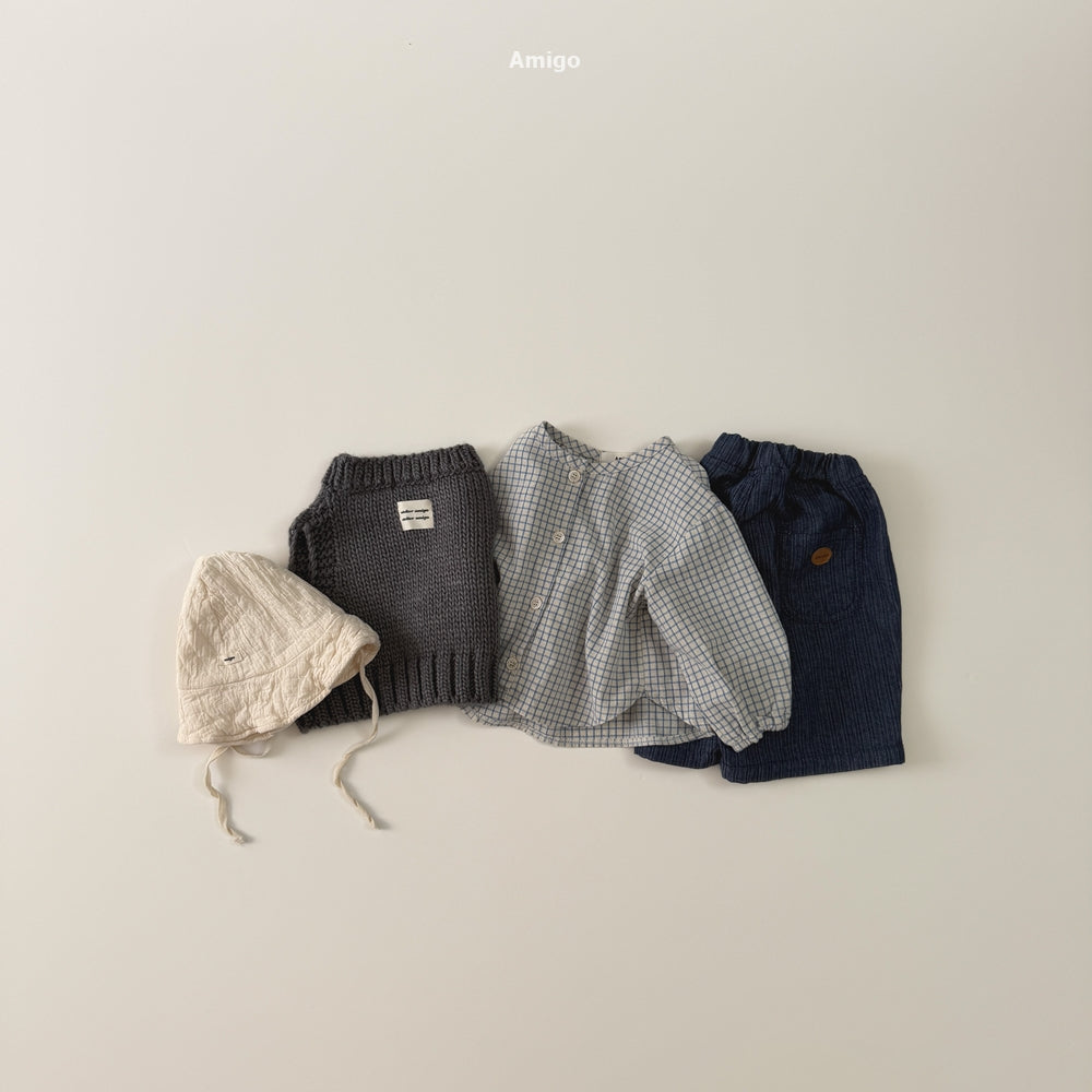 韓國童裝 26秋| AM25 Crop Herringbone Denim Pants 牛仔褲 (80-120)