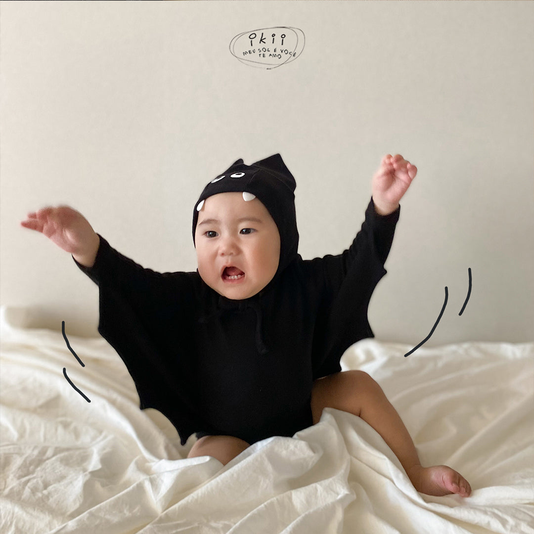 Halloween 蝙蝠俠2件套裝 (長袖連身衣+帽子)