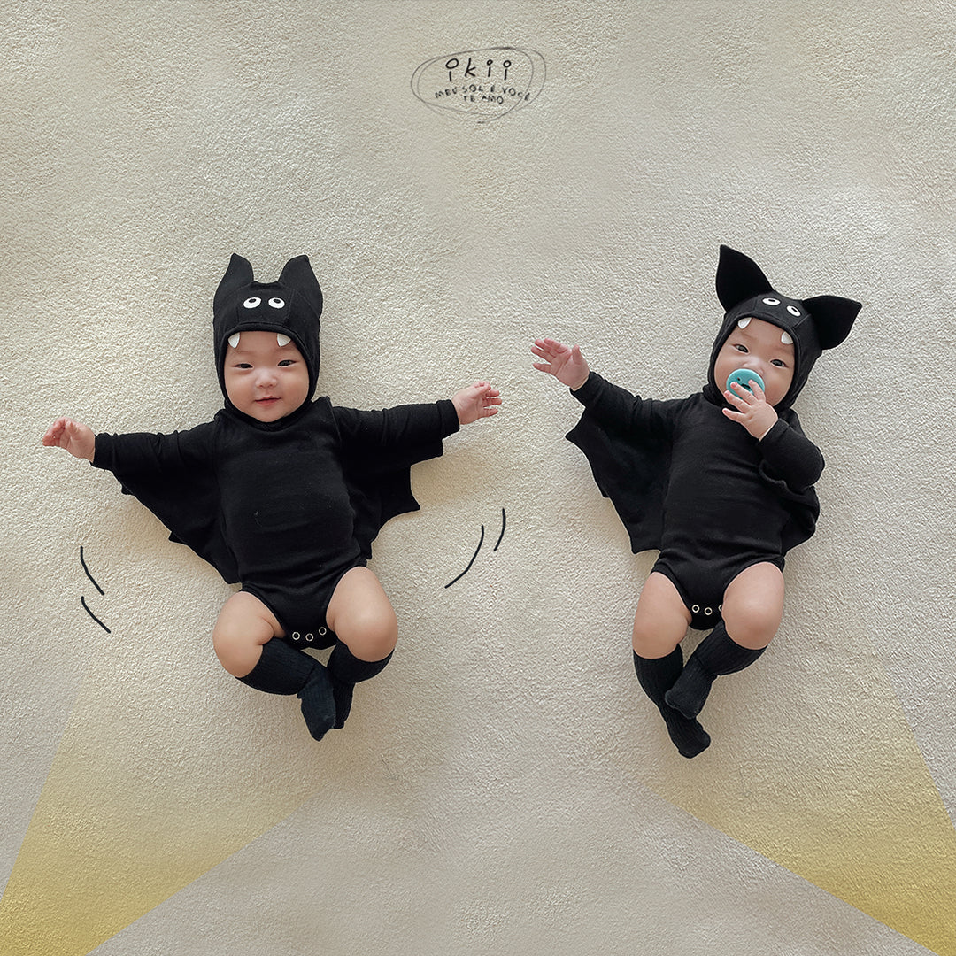 Halloween 蝙蝠俠2件套裝 (長袖連身衣+帽子)