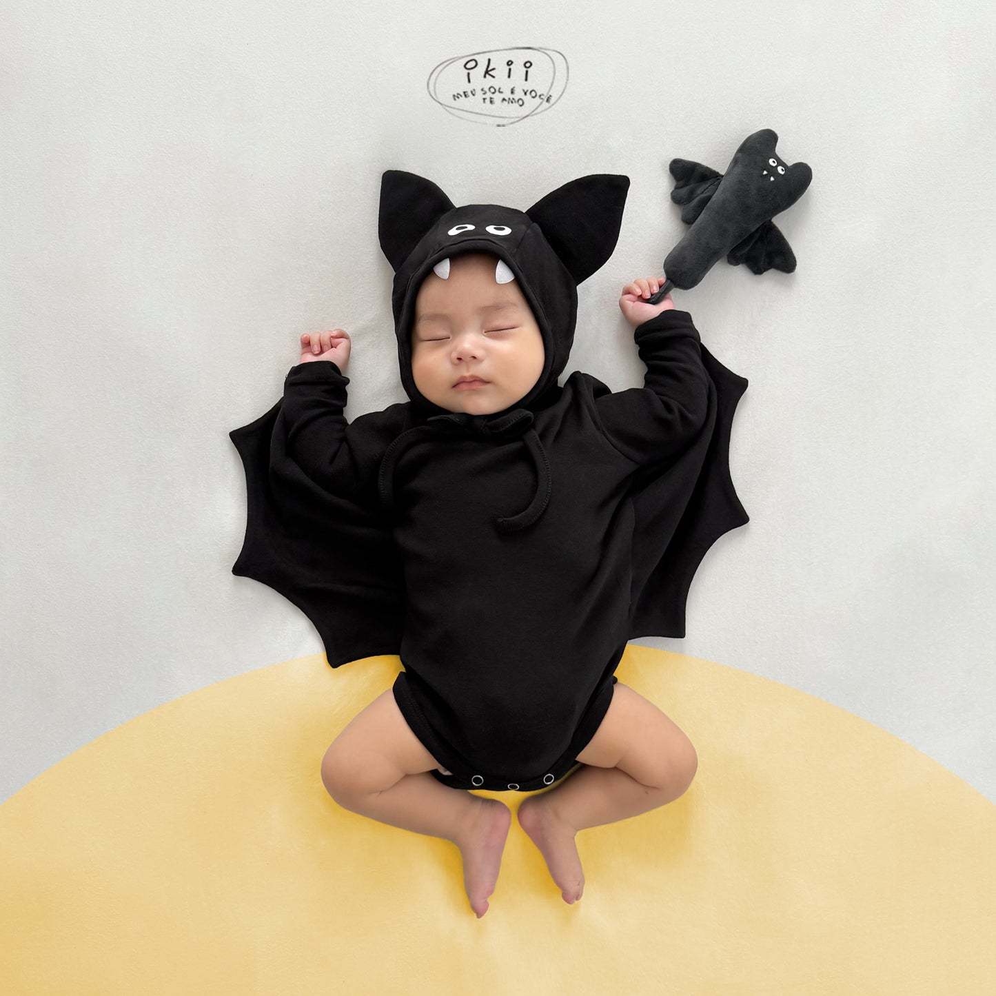 Halloween 蝙蝠俠2件套裝 (長袖連身衣+帽子)