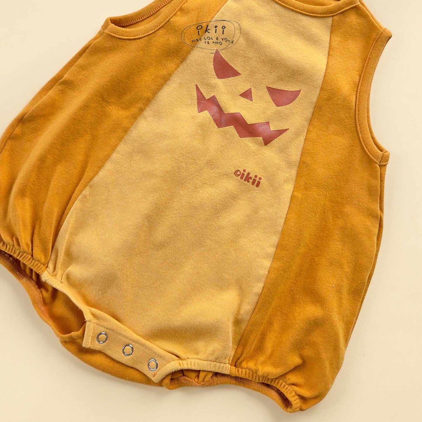 Halloween 2025 新品 氣球南瓜兩件套裝(連身衣+帽子)