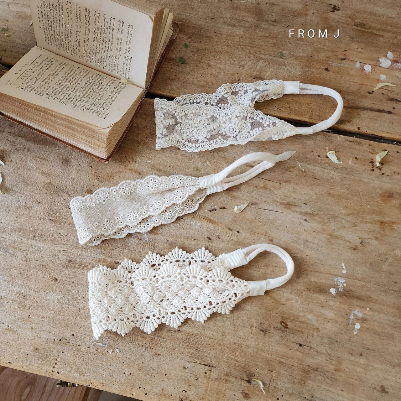現貨▷ 韓國童裝 | 髮帶 Lace hairband set 一組三條 - FLO | FLOWERKKOCH