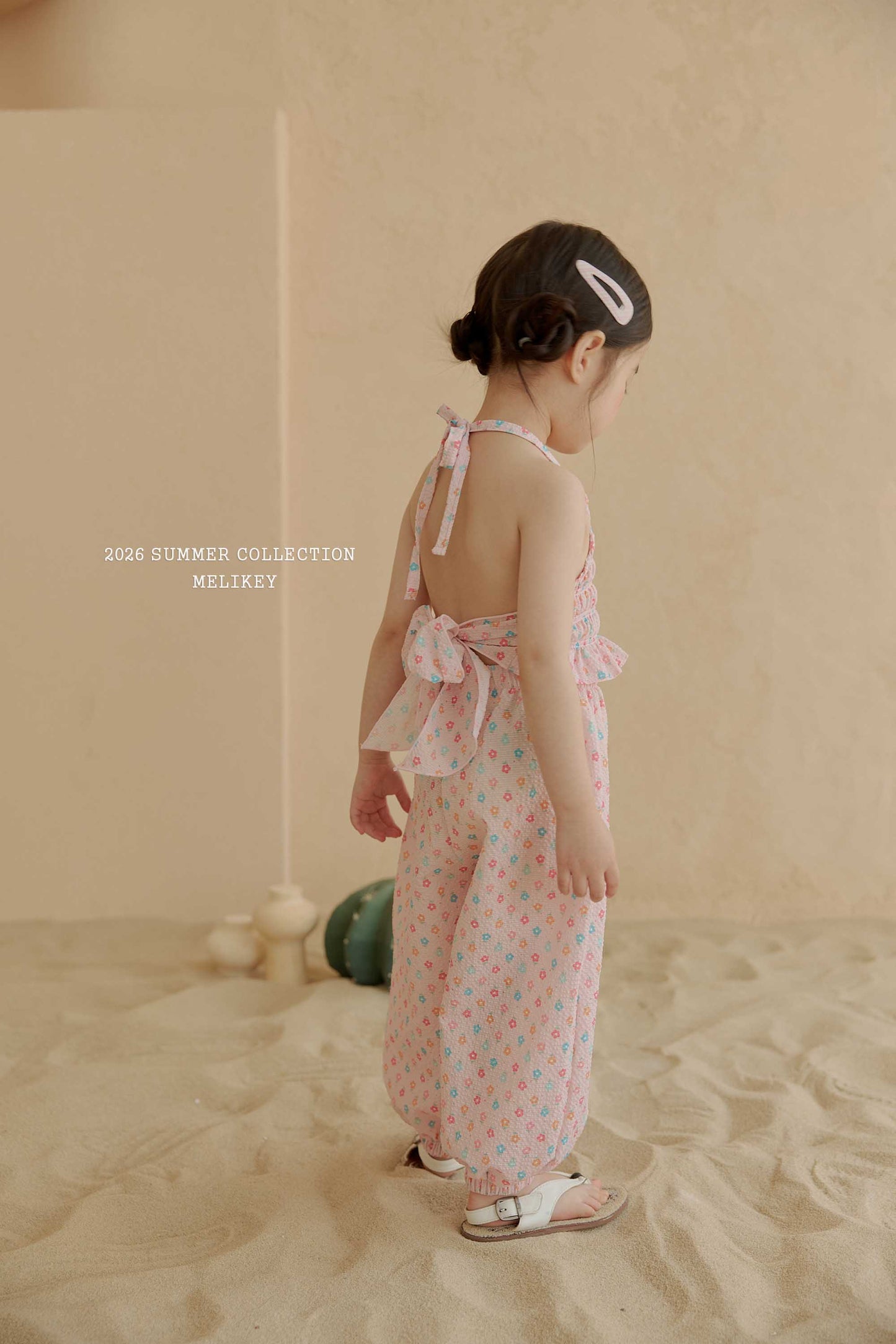 韓國童裝 26夏| ME65 Jelly Flower Frill Set (90-130cm)