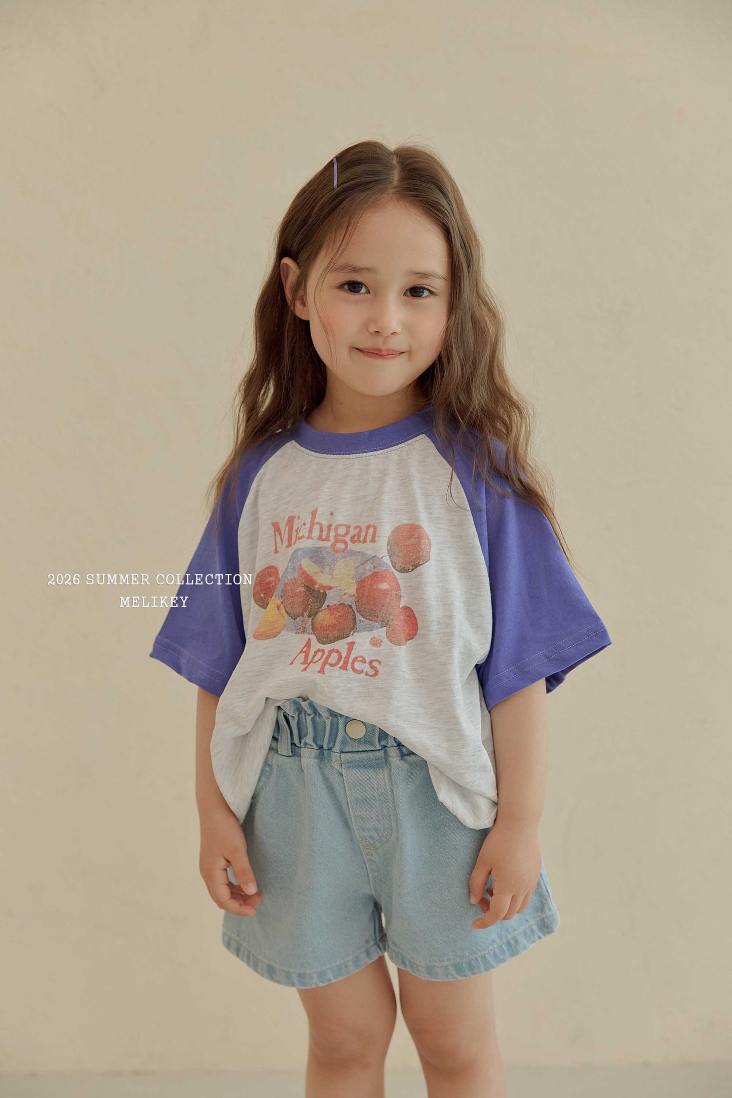 韓國童裝 26夏| ME40 Apple Raglan T 蘋果插肩T恤 (80-140cm)