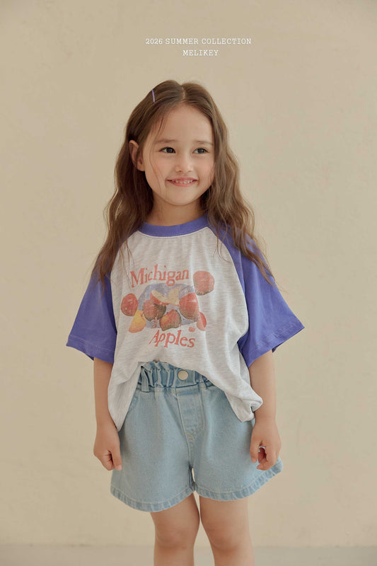 韓國童裝 26夏| ME40 Apple Raglan T 蘋果插肩T恤 (80-140cm)