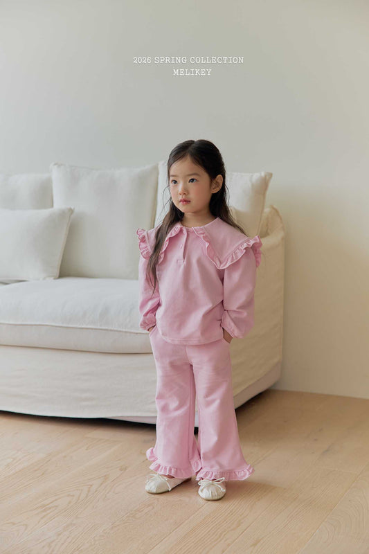 韓國童裝 26春 | ME26132 Sailor Frill Tee