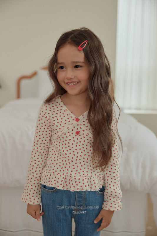 韓國童裝 26秋| ME09 Mini Strawberry T-shirt 上衣 (80-140)