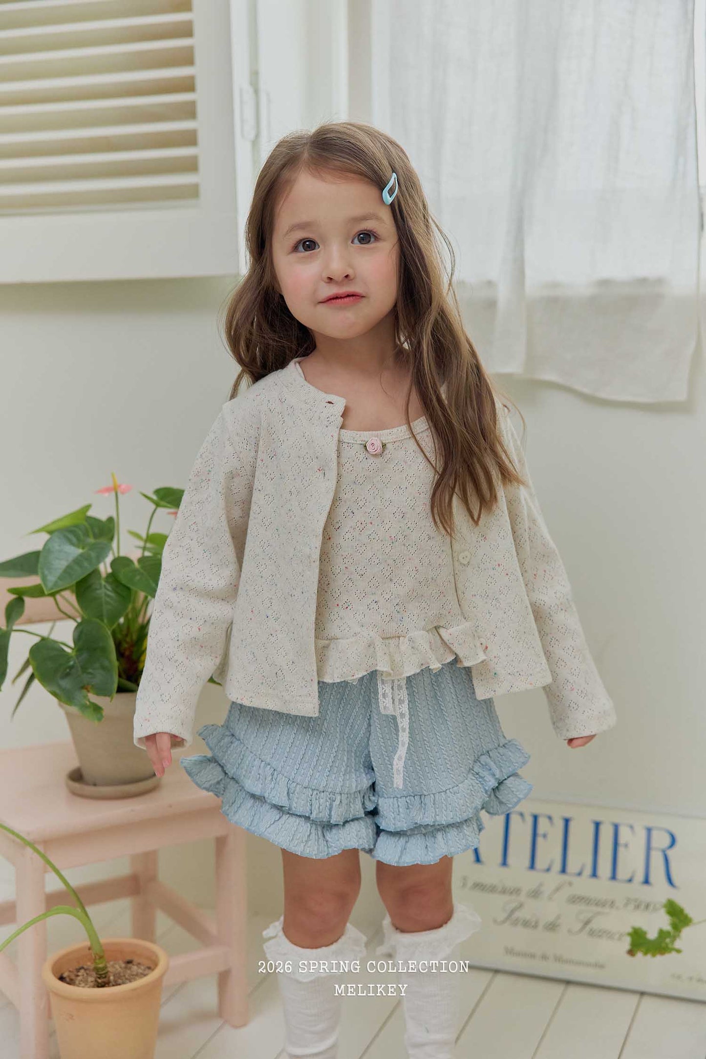 韓國童裝 26春 | ME26144 Frill Short Pants