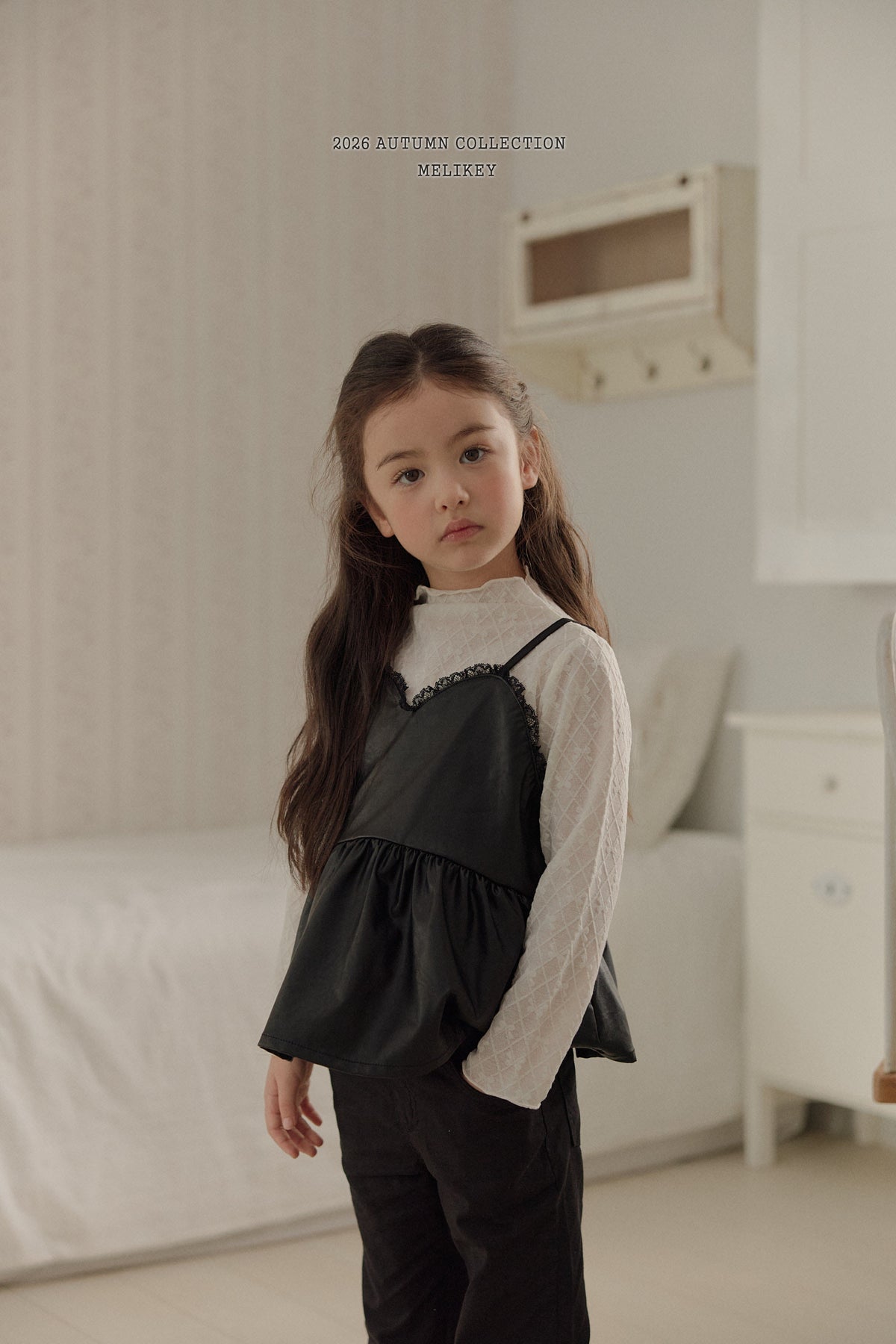 韓國童裝 26秋| ME26 Leather Bustier 皮背心 (80-140)