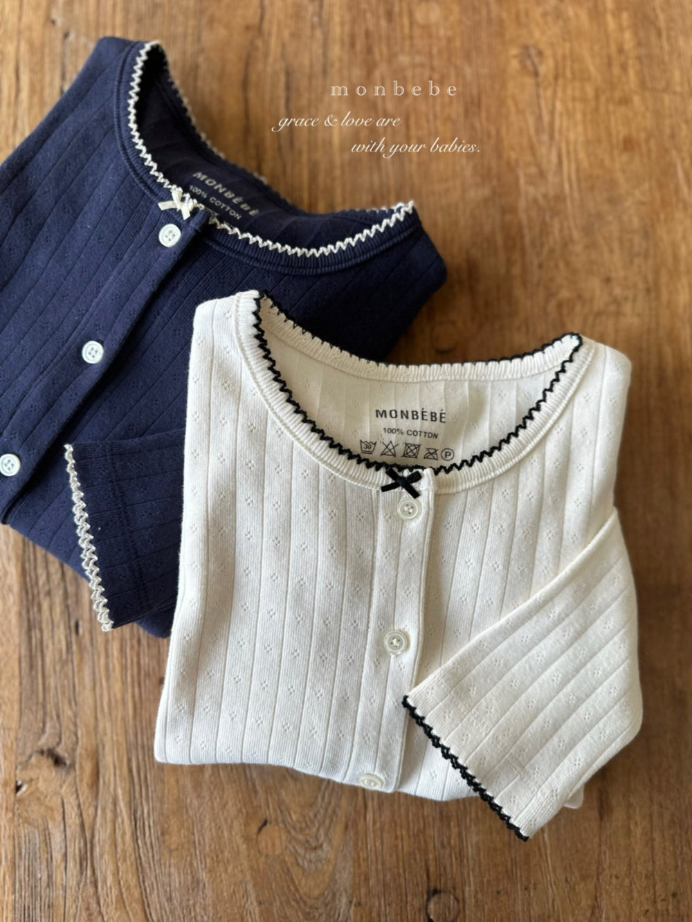 韓國童裝 25春| MB25106 MOMOM MOM CARDIGAN 親子裝