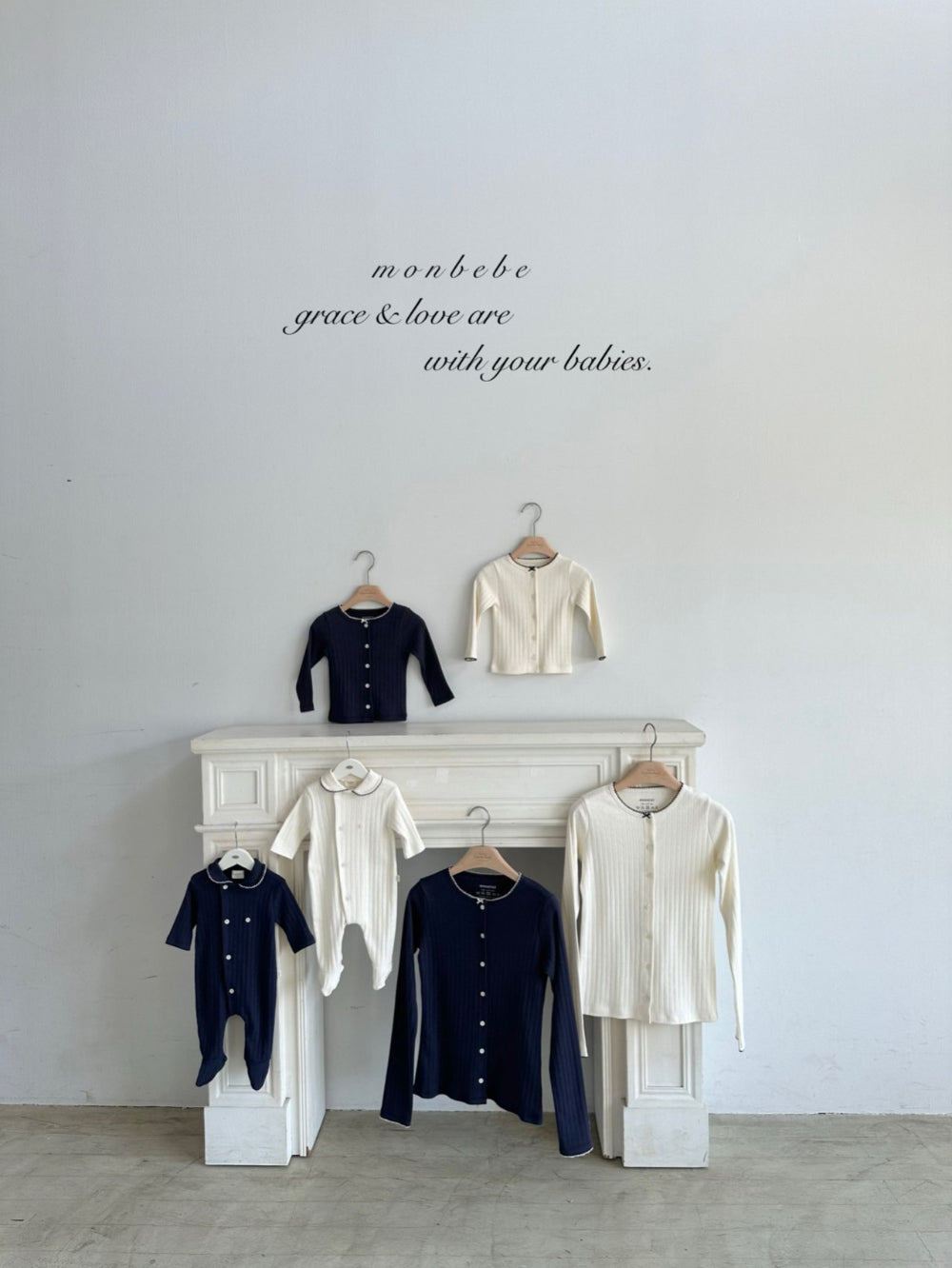 韓國童裝 25春| MB25106 MOMOM MOM CARDIGAN 親子裝