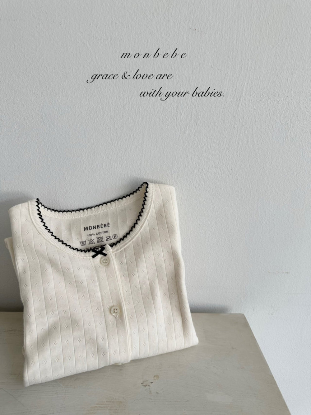 韓國童裝 25春| MB25106 MOMOM MOM CARDIGAN 親子裝