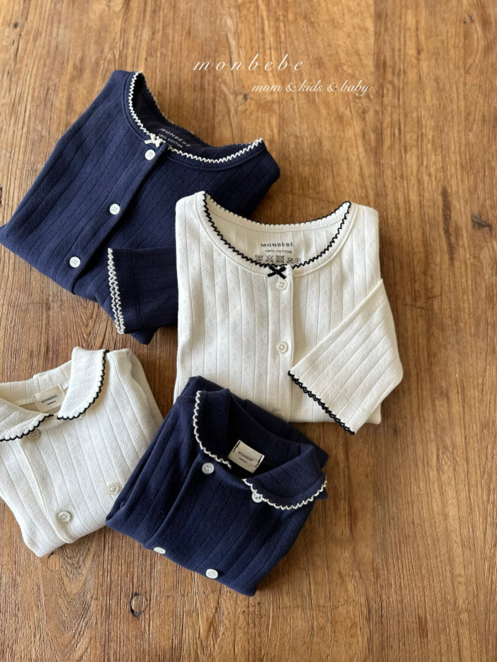 韓國童裝 25春| MB25106 MOMOM MOM CARDIGAN 親子裝