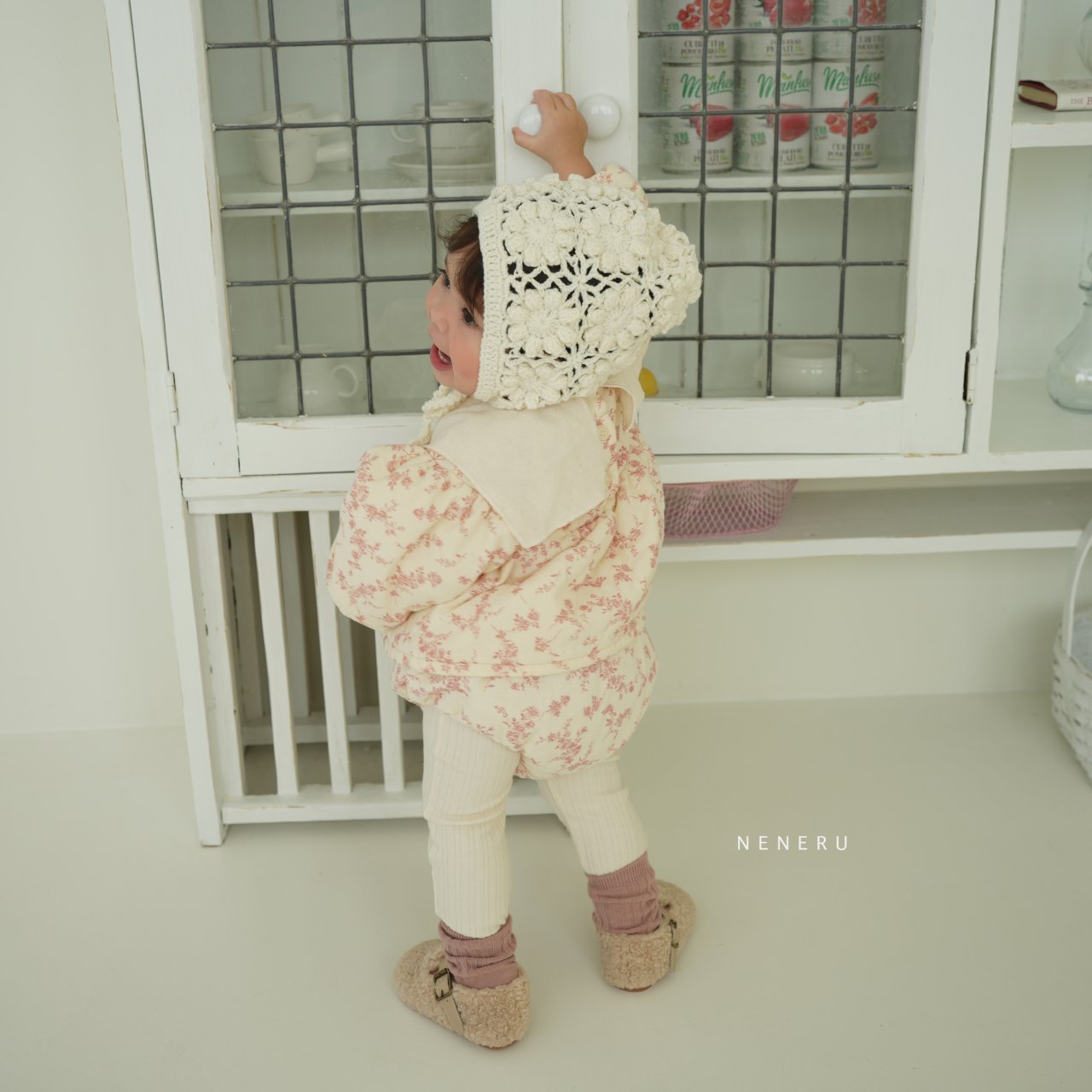 韓國童裝 | 帽仔 NN24001 KNIT BONNET - FLO | FLOWERKKOCH