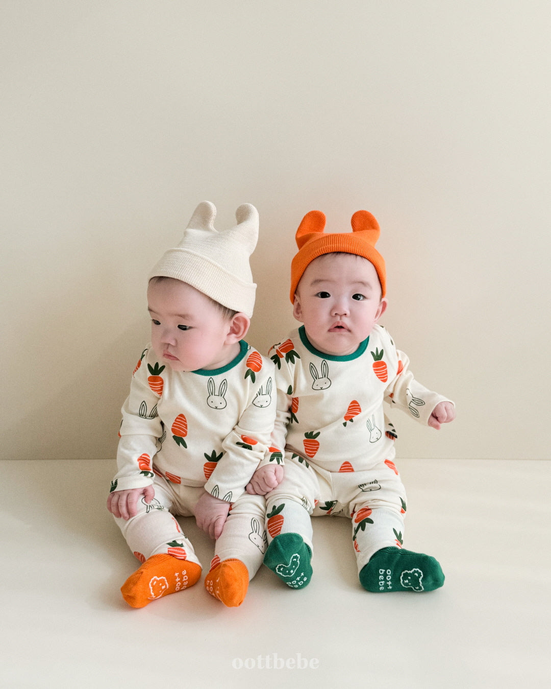 韓國童裝 | OT25113 Carrot Bunny Kids Homewear