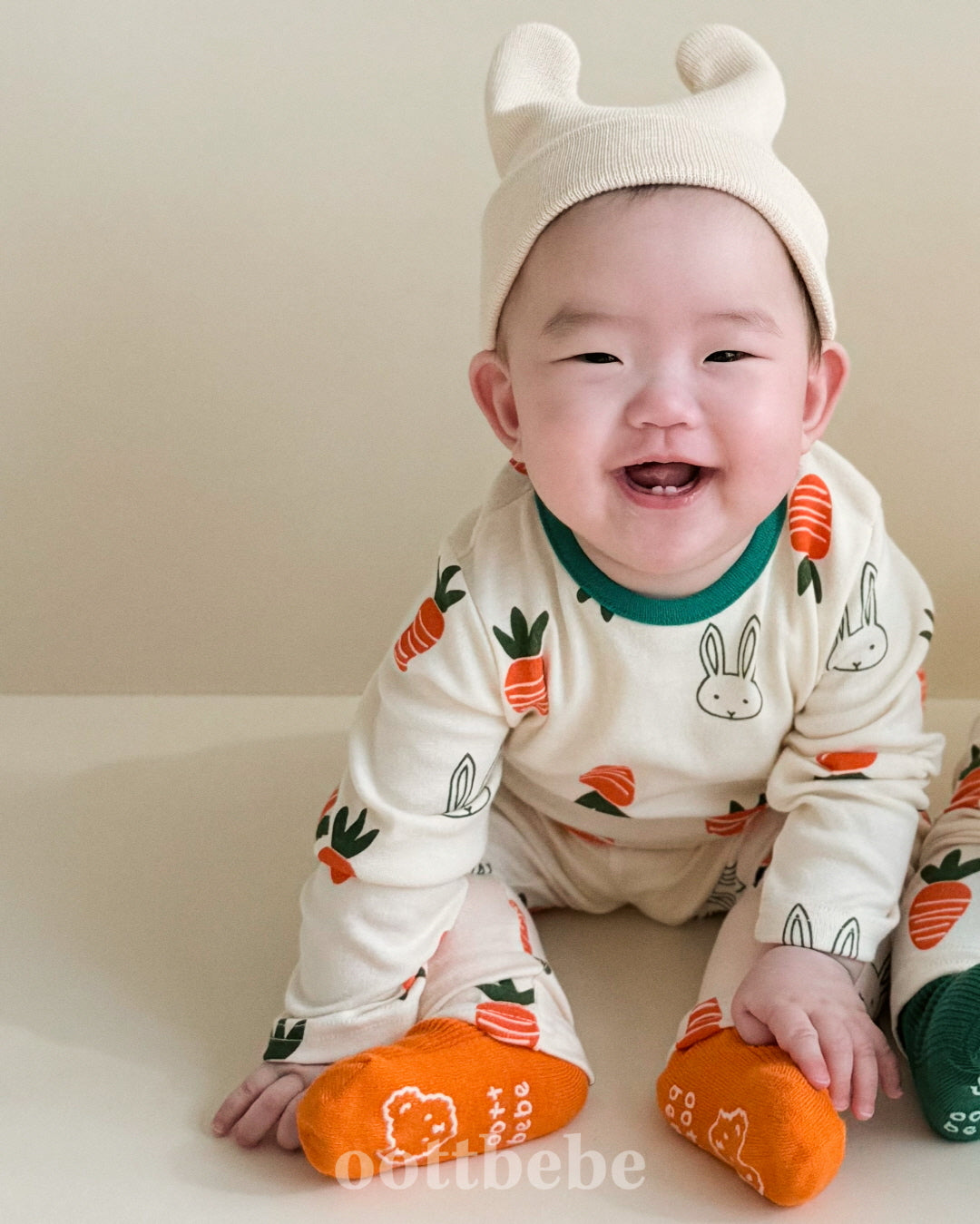 韓國童裝 | OT25113 Carrot Bunny Kids Homewear