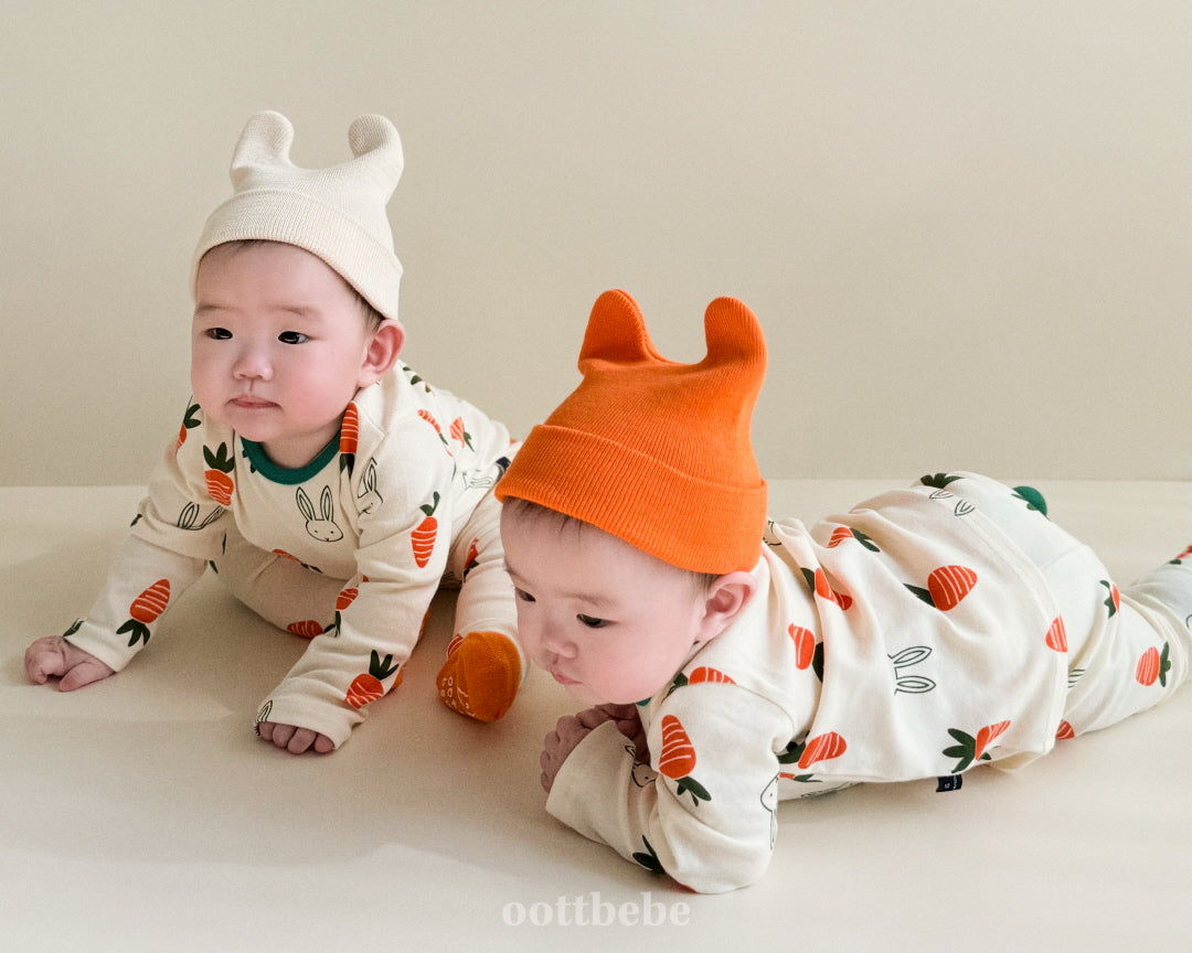 韓國童裝 | OT25113 Carrot Bunny Kids Homewear