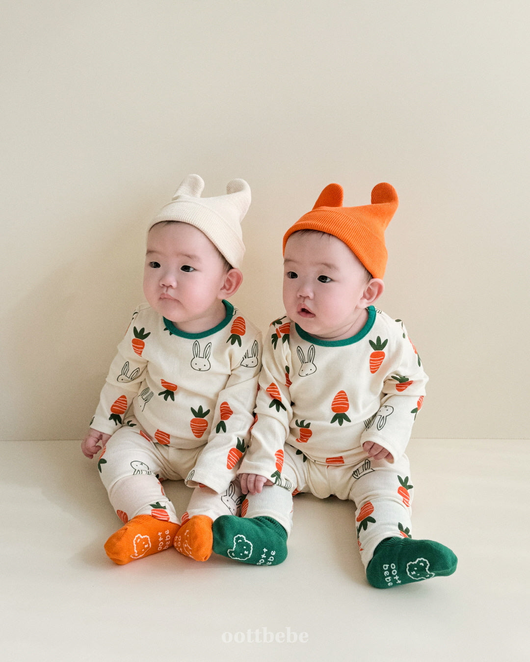 韓國童裝 | OT25113 Carrot Bunny Kids Homewear