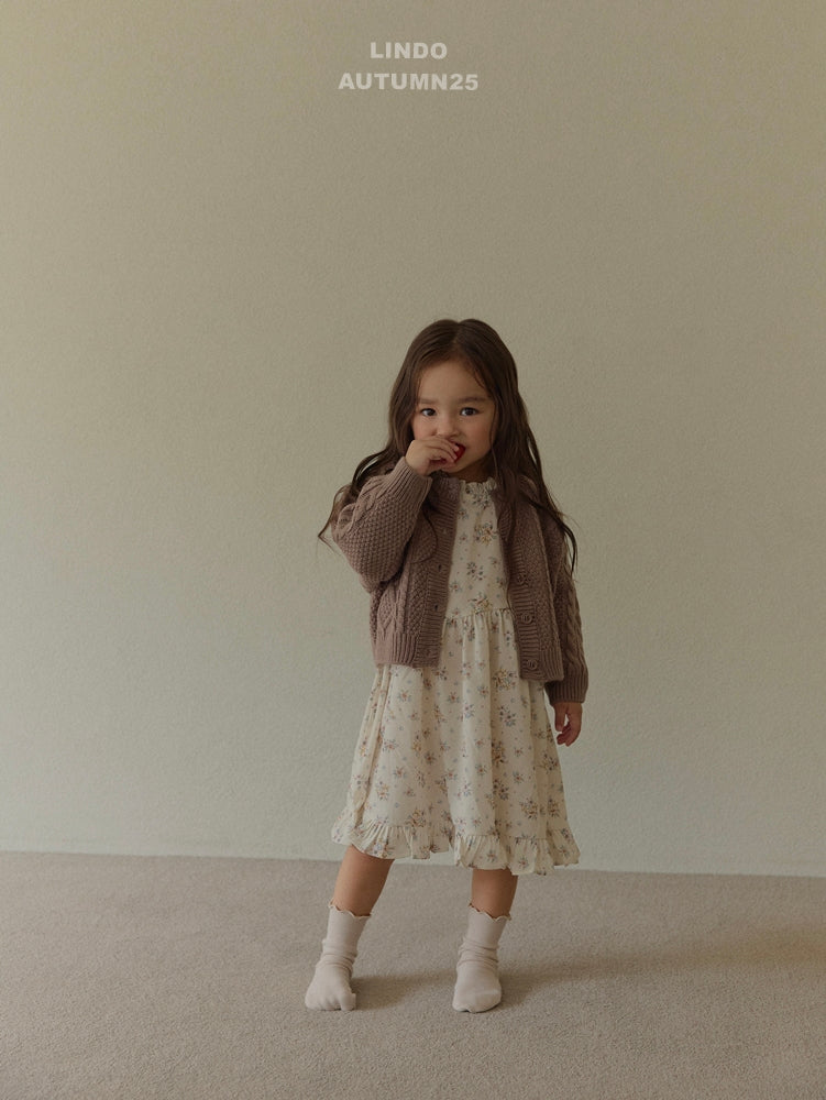 韓國童裝 25秋 | LD25305 Twisted Cardigan