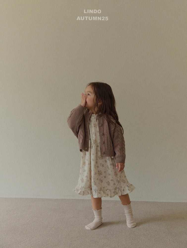 韓國童裝 25秋 | LD25305 Twisted Cardigan