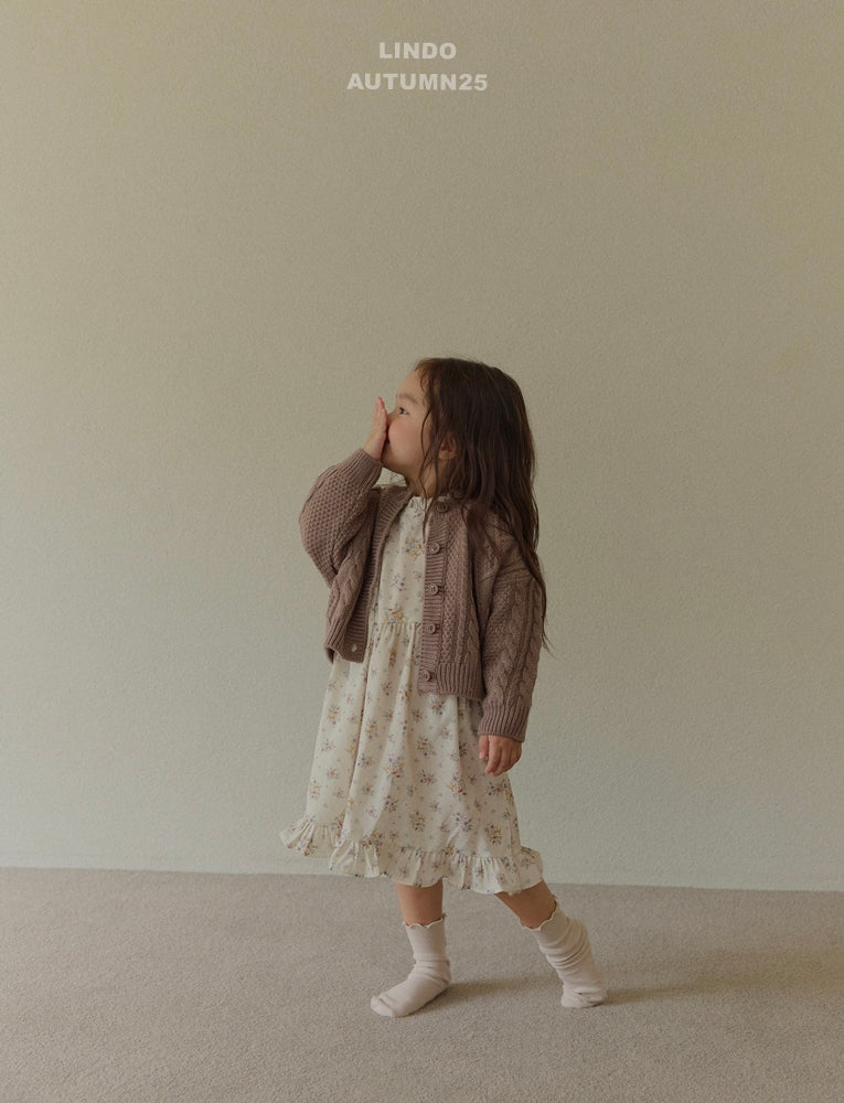 韓國童裝 25秋 | LD25305 Twisted Cardigan