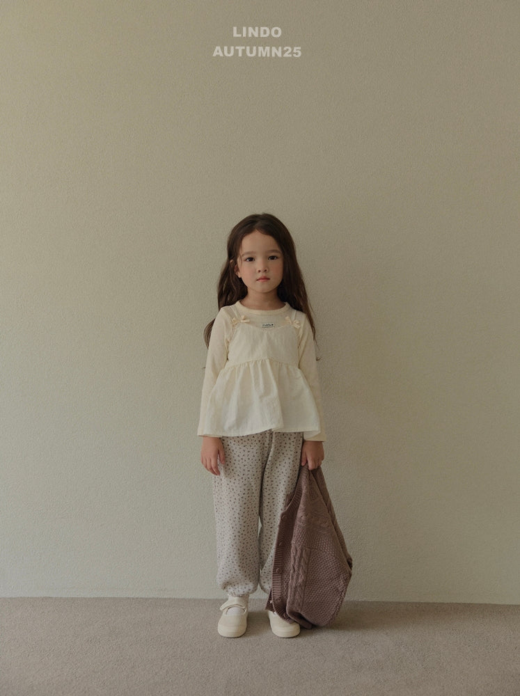 韓國童裝 25秋 | LD25311 Ribbon Sleeveless BL